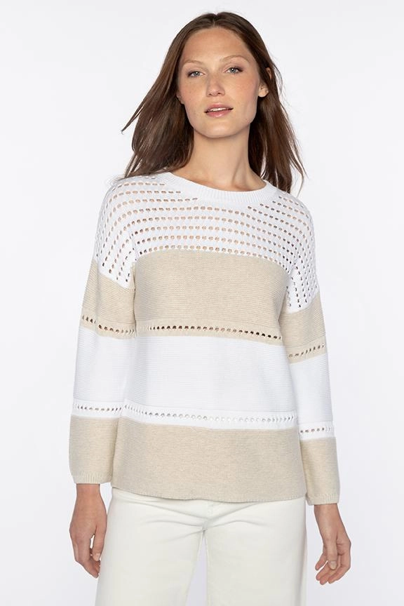 Snuggle Ready Textured Wide Stripe Pullover