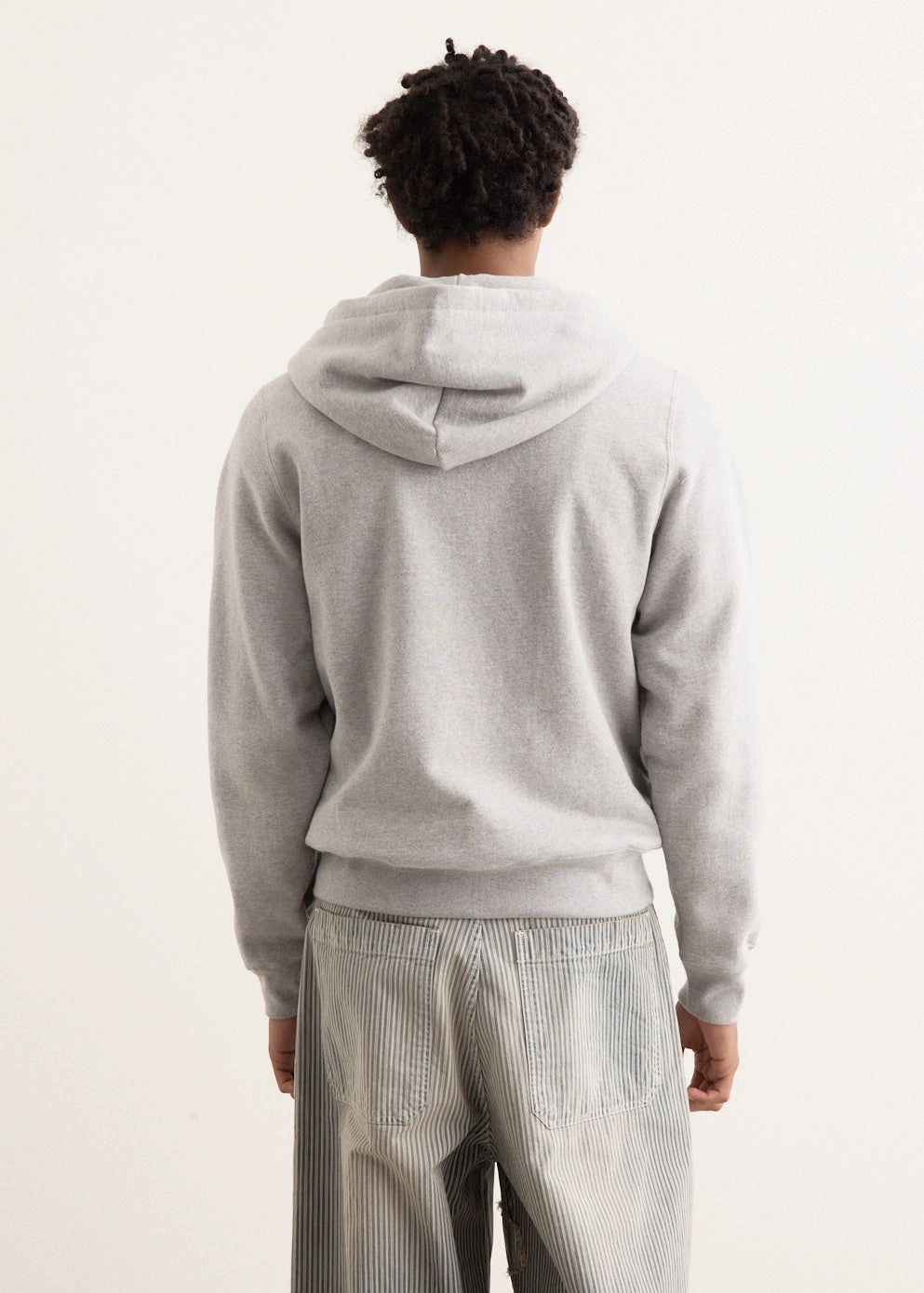 Side Slit Design Arch Applique Zip Up Hoodie