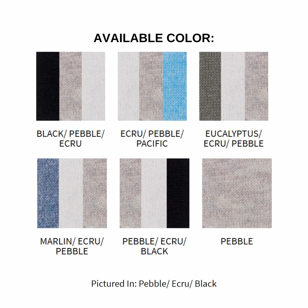 Cold-Weather Fashion Thermal Stripe Crew Pullover