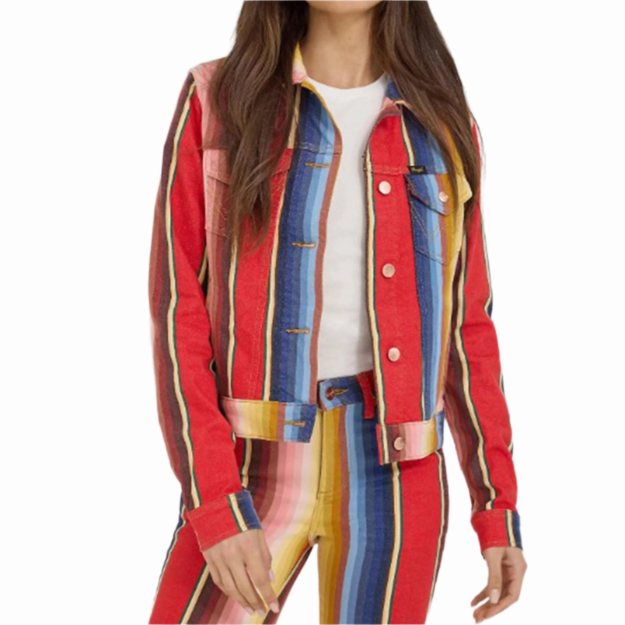 Lainey Wilson Collection from Wrangler - Serape Denim Jacket PFC Free Treatment