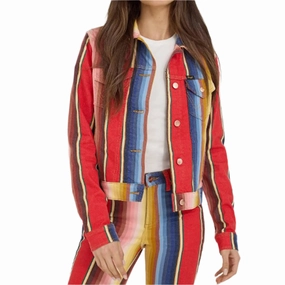 Lainey Wilson Collection from Wrangler - Serape Denim Jacket PFC Free Treatment