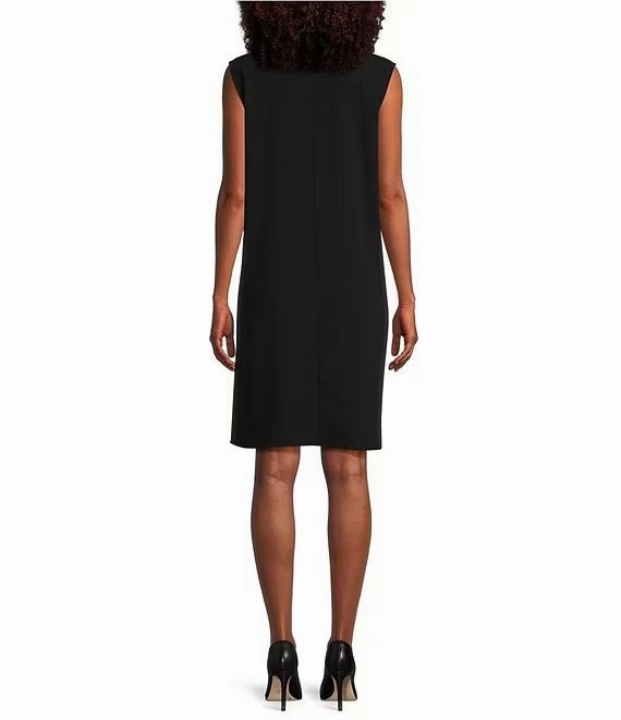 Smart Detail Timeless Shape Matte Crepe A-Line Tank Dress