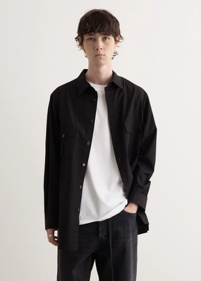 All Purpose Weave Design Tailored Cuffs Out Pocket Shirt