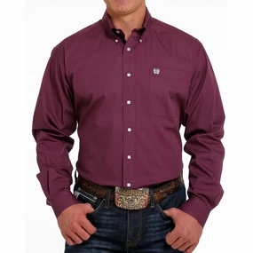 Lightweight Feel Coastal Vibes Cinch Men's Purple Shirt