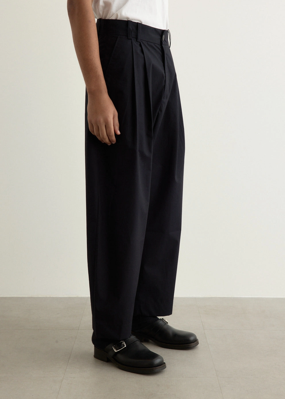 Athletic Comfort Yale Cotton Double Pleat Volume Pants