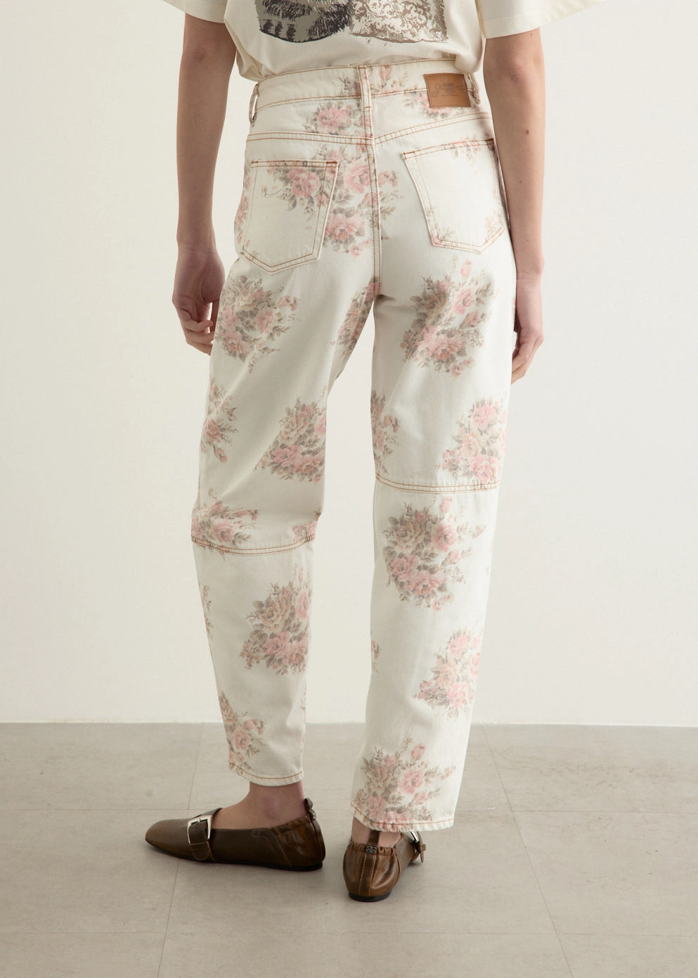 Print Denim Stary Jeans Urban Uniform