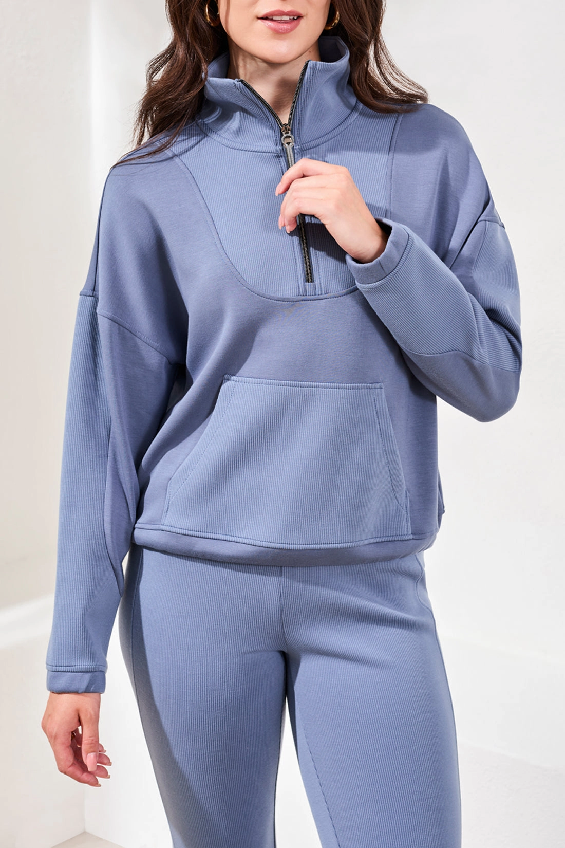 TonalStitching Tribal Techno Lux 1/4 Zip Top- 2 Colors