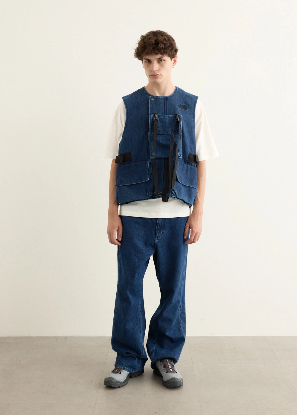 Casual Style Moisture control Triple Side Seam Denim Pants