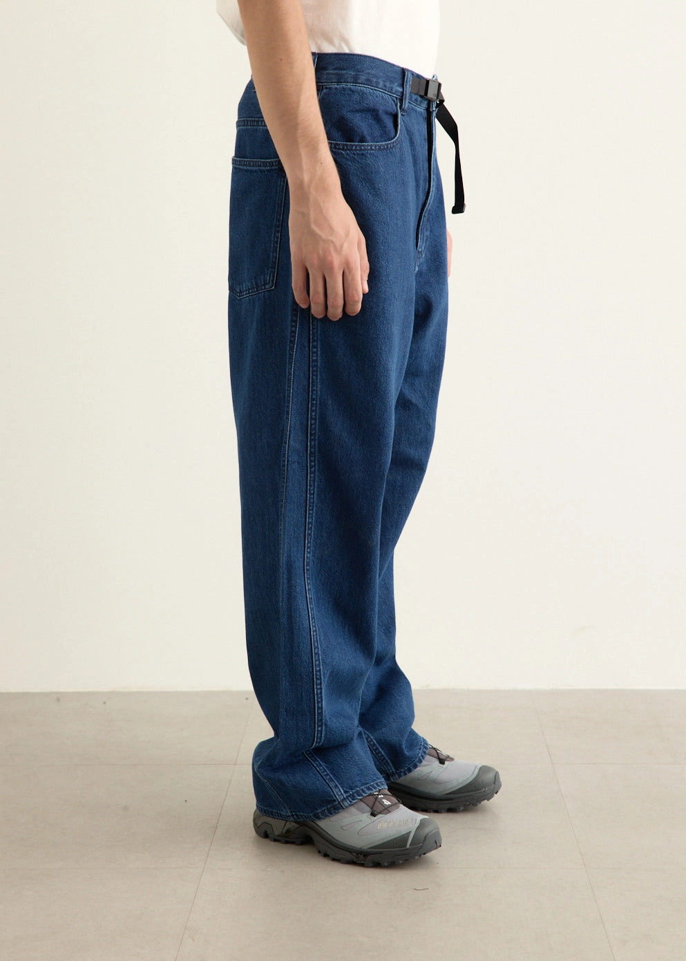 Triple Side Seam Denim Pants Active Layers Warm Layer
