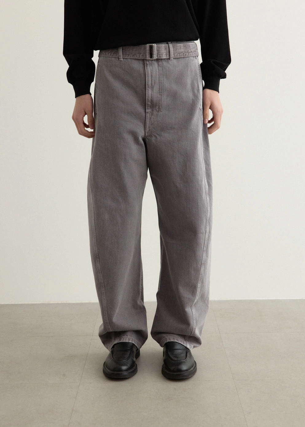 Twisted Belted Pants Tapered leg