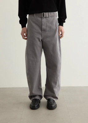 Twisted Belted Pants Tapered leg