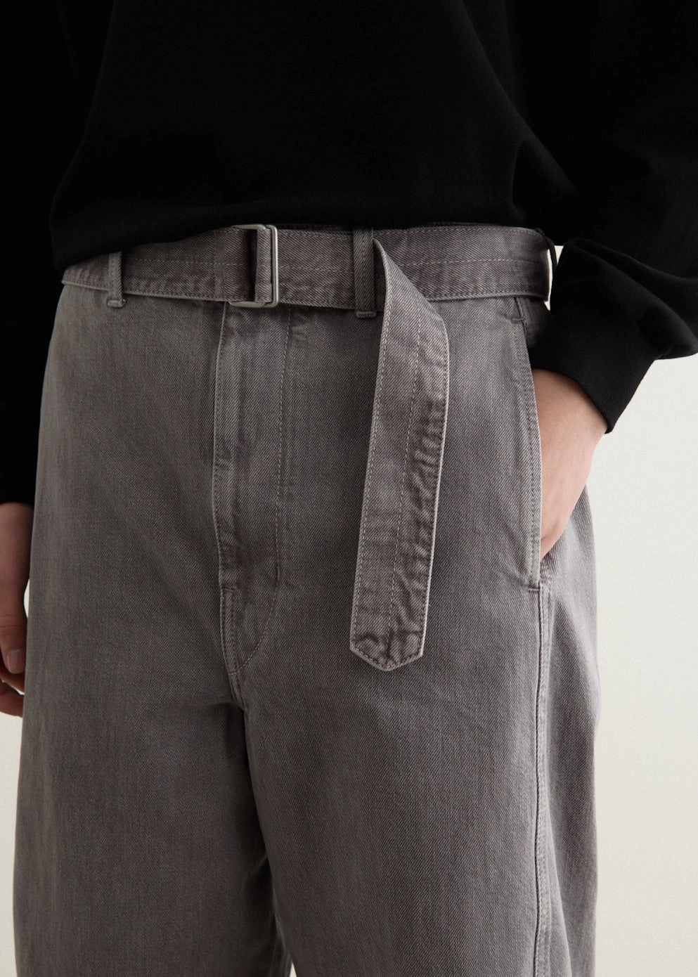 Easy Layer Twisted Belted Pants