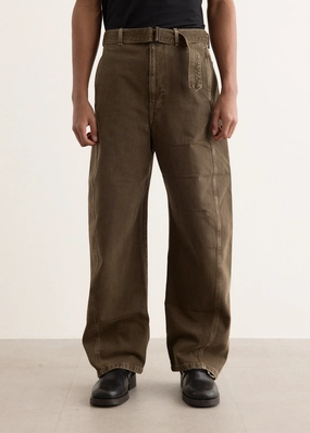 Comfort Waist Twisted Belted Pants
