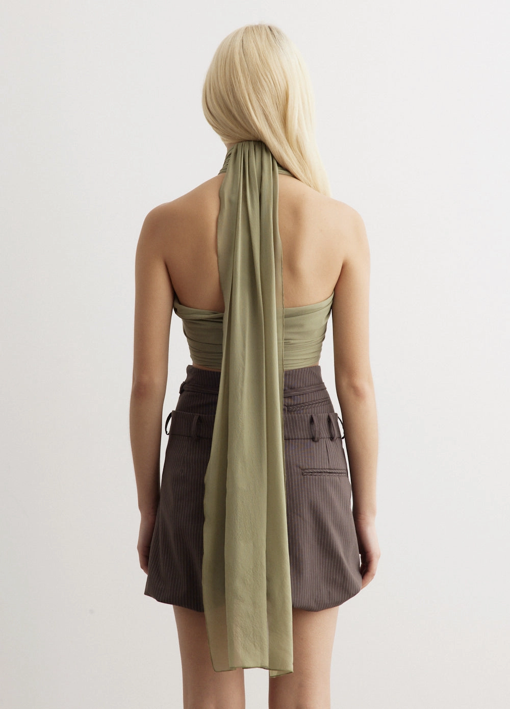 Tailored Fit Mountain Escape Draped Top Bra