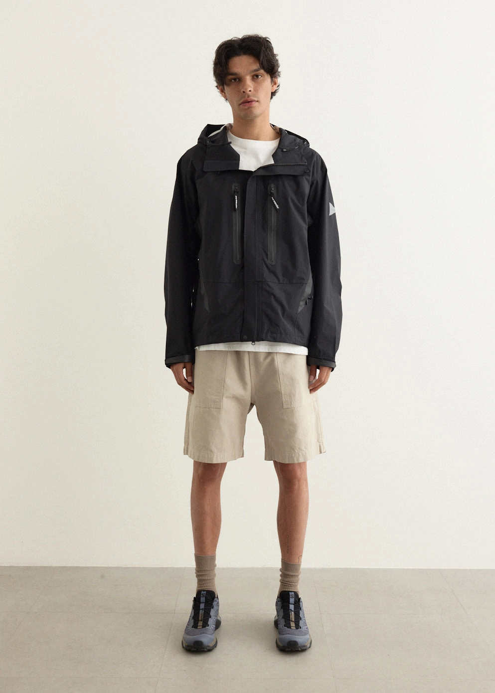 media industry Animal Print Canvas Chef Shorts