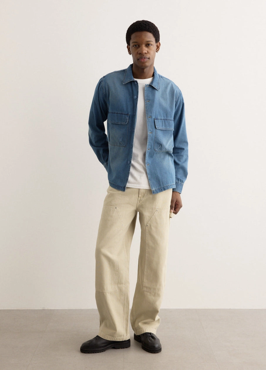 Double Knee Carpenter Pants Non Restrictive Decorative stitching