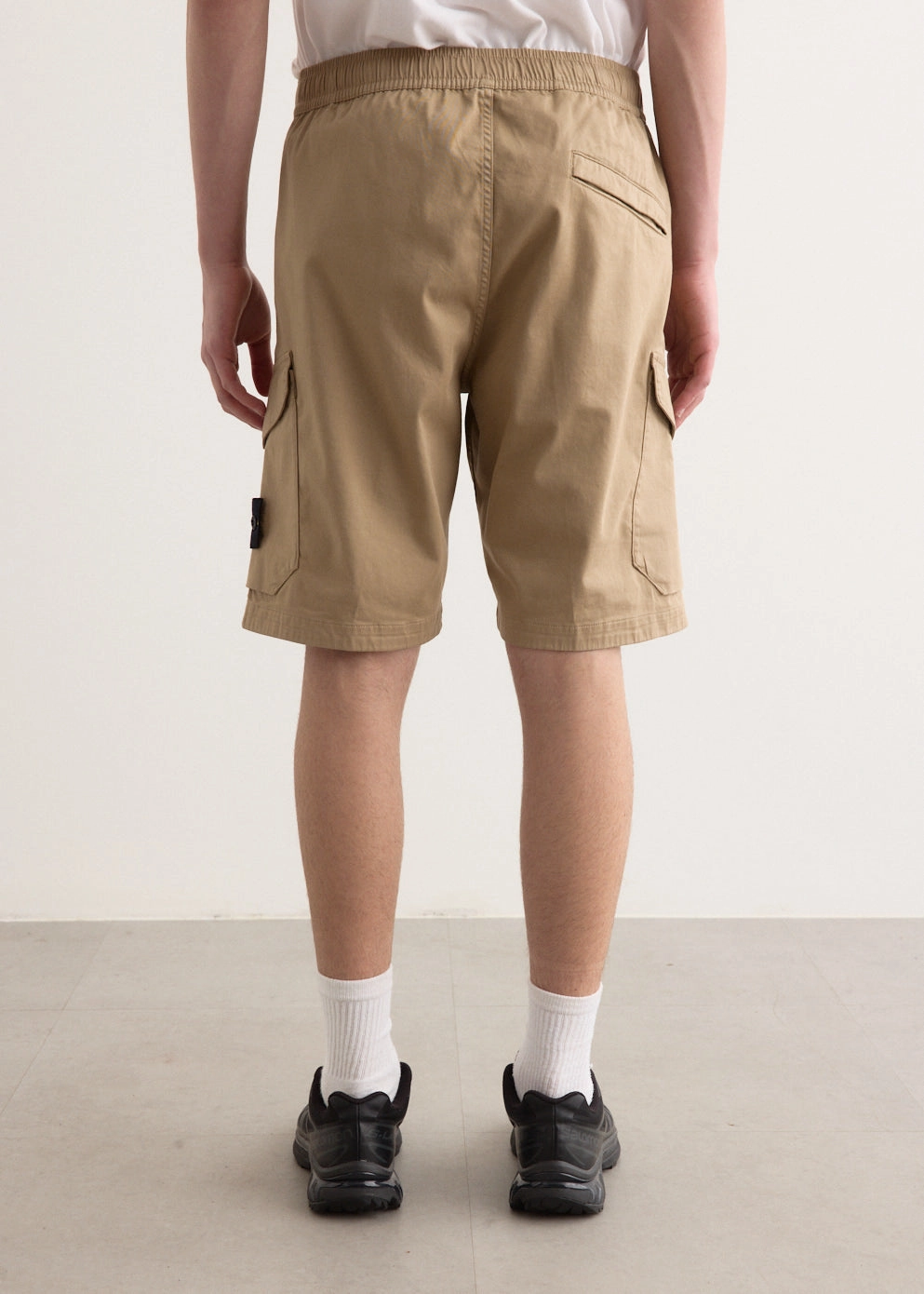 Street Mood Multi Directional Flex Organic Stretch Cotton Satin Cargo Shorts