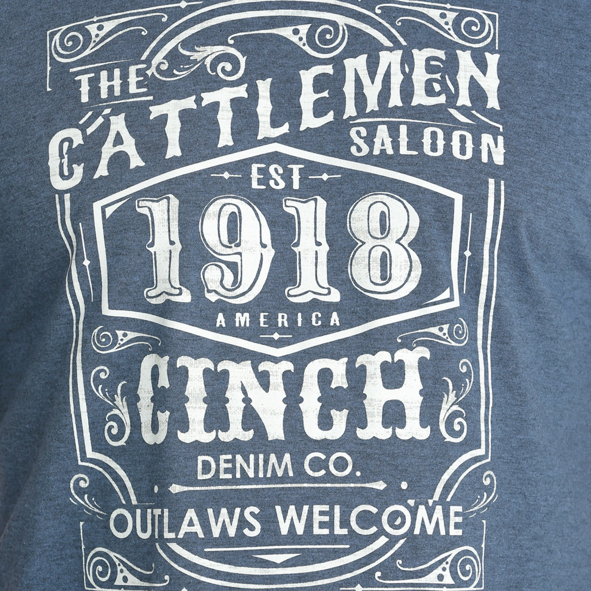 Lightweight Weave Cinch Men's Blue Cattlemen Cinch Tee