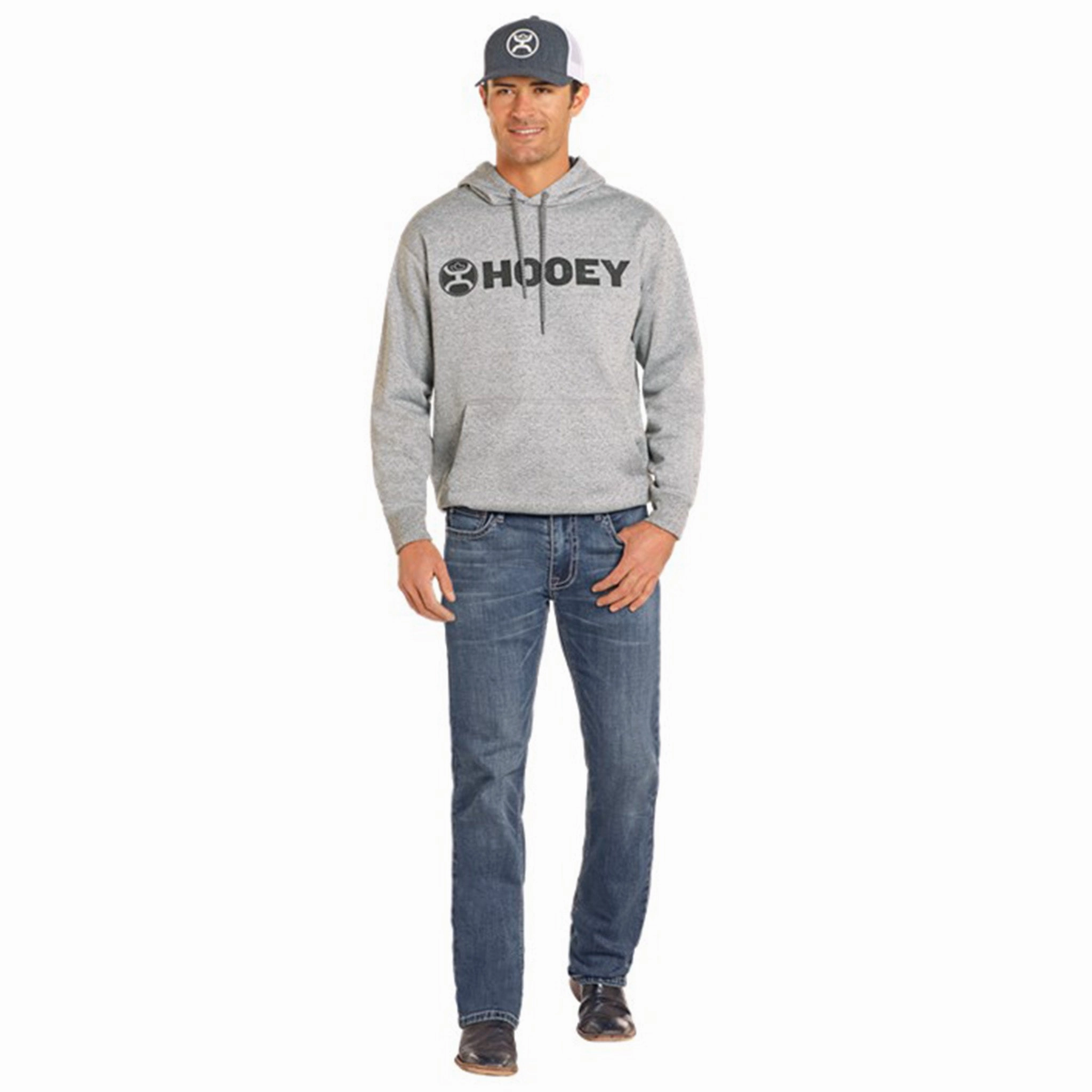 Perfect Fit Design Rock & Roll Men's Hooey Dark Wash Revolver Jeans