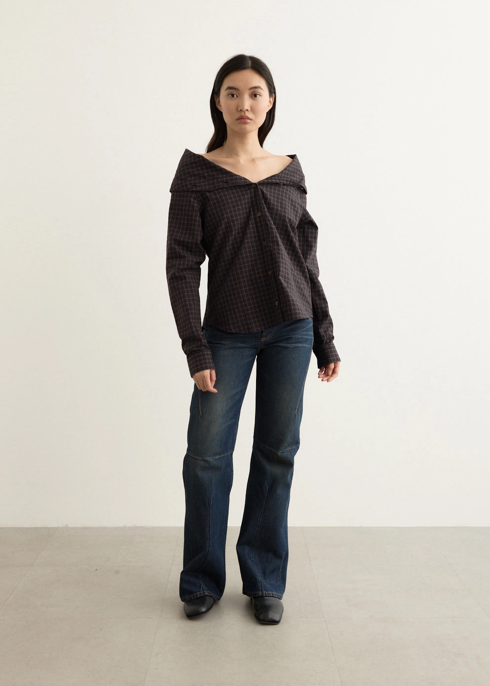 Moto Cut Jeans Neutral Casual Streetwear Fan