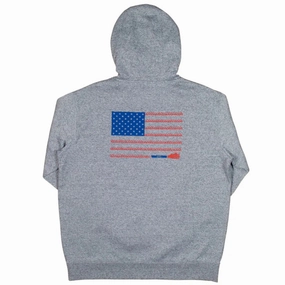 Mix-And-Match Refined Aesthetic Hooey Men's Grey Liberty Roper Hoodie