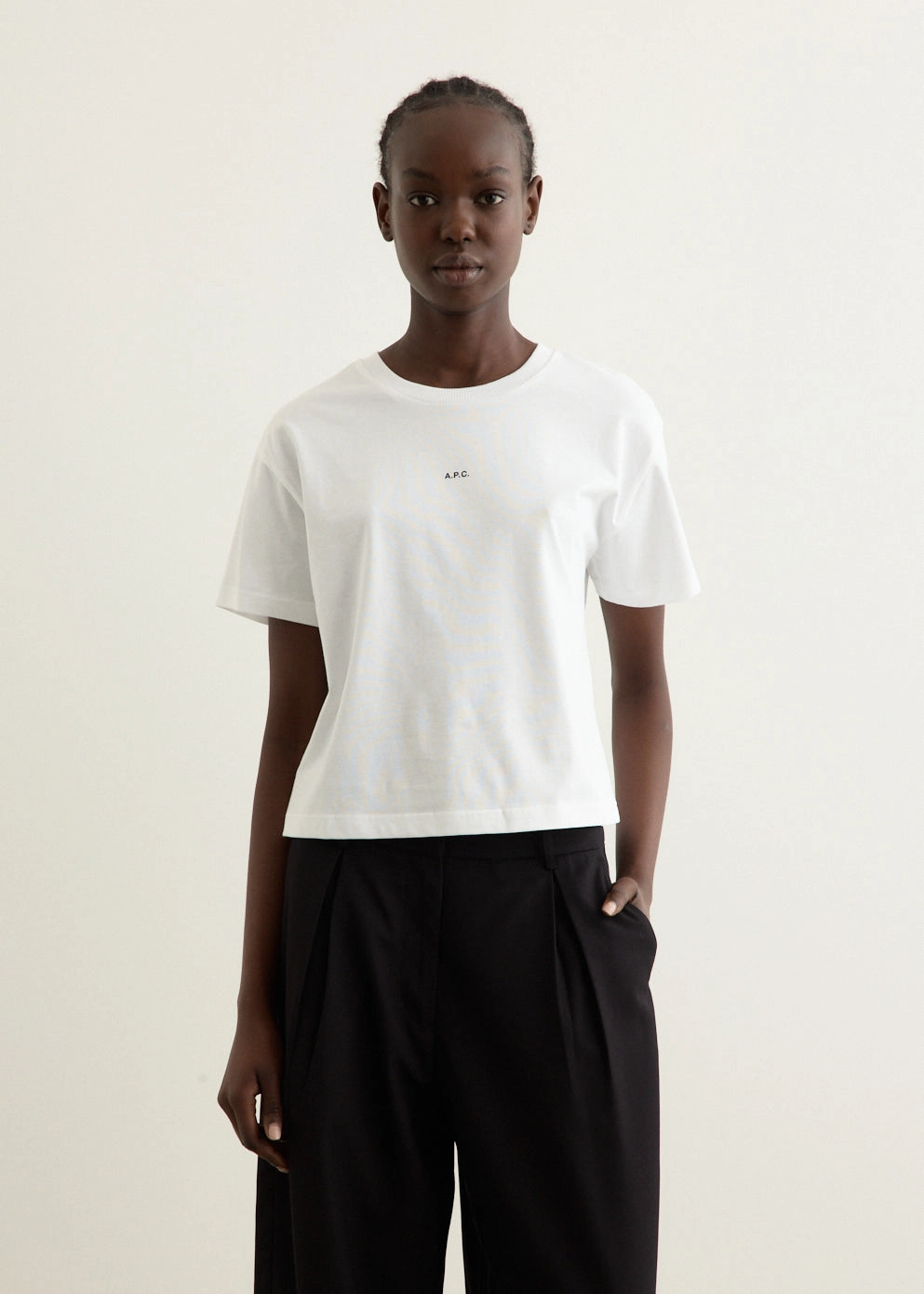 Sleek Look Boxy Micro Logo T-Shirt