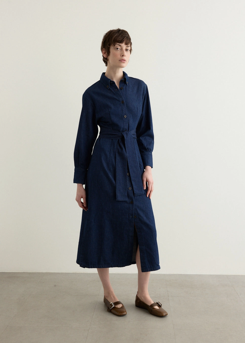 Vanessa Dress Timeless Waistband Fit ruffle trim