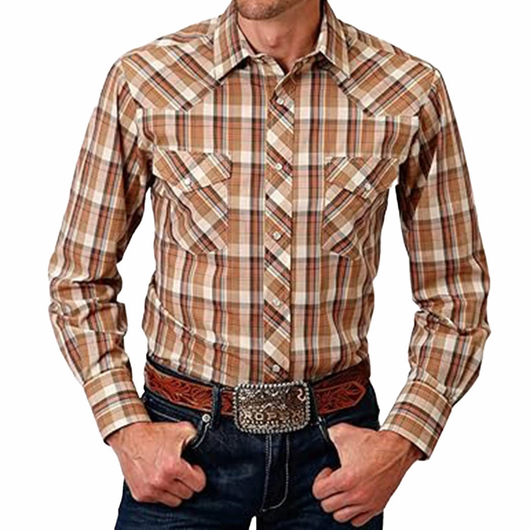 Roper Men's Long Sleeve Button Down Seasonal Style Active Wear
