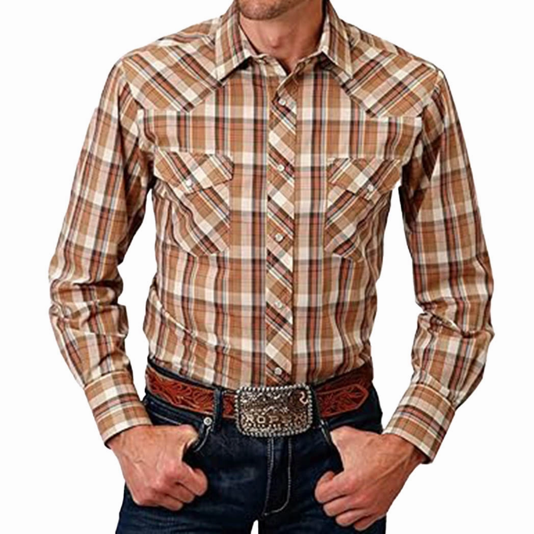 Anti Odor Treatment Roper Men's Long Sleeve Button Down