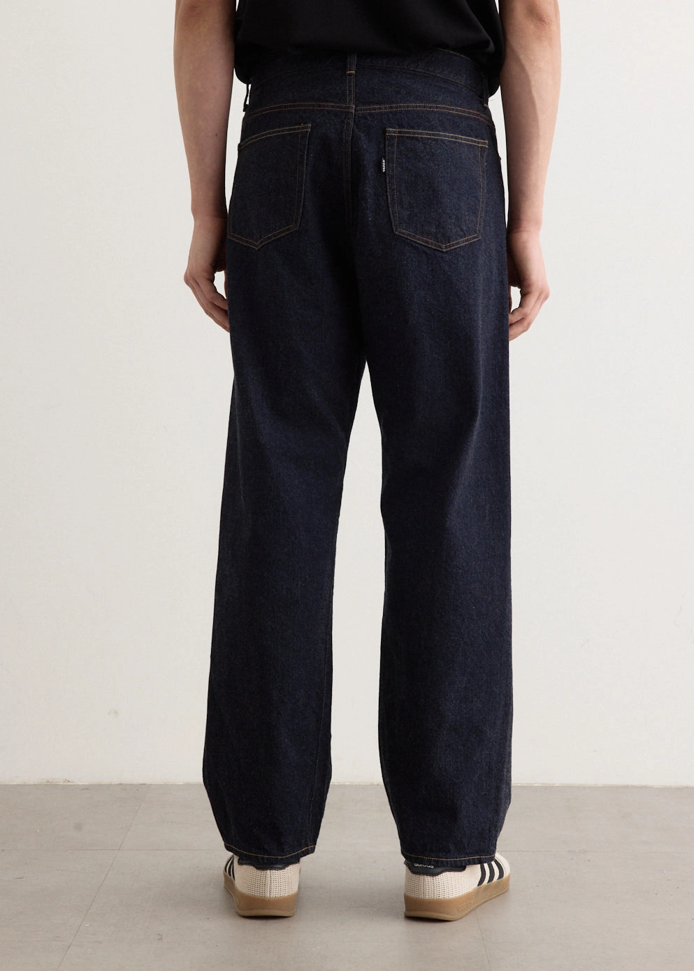 Four Way Stretch Fabric Street Casual 13oz ONE WASH Straight Jeans