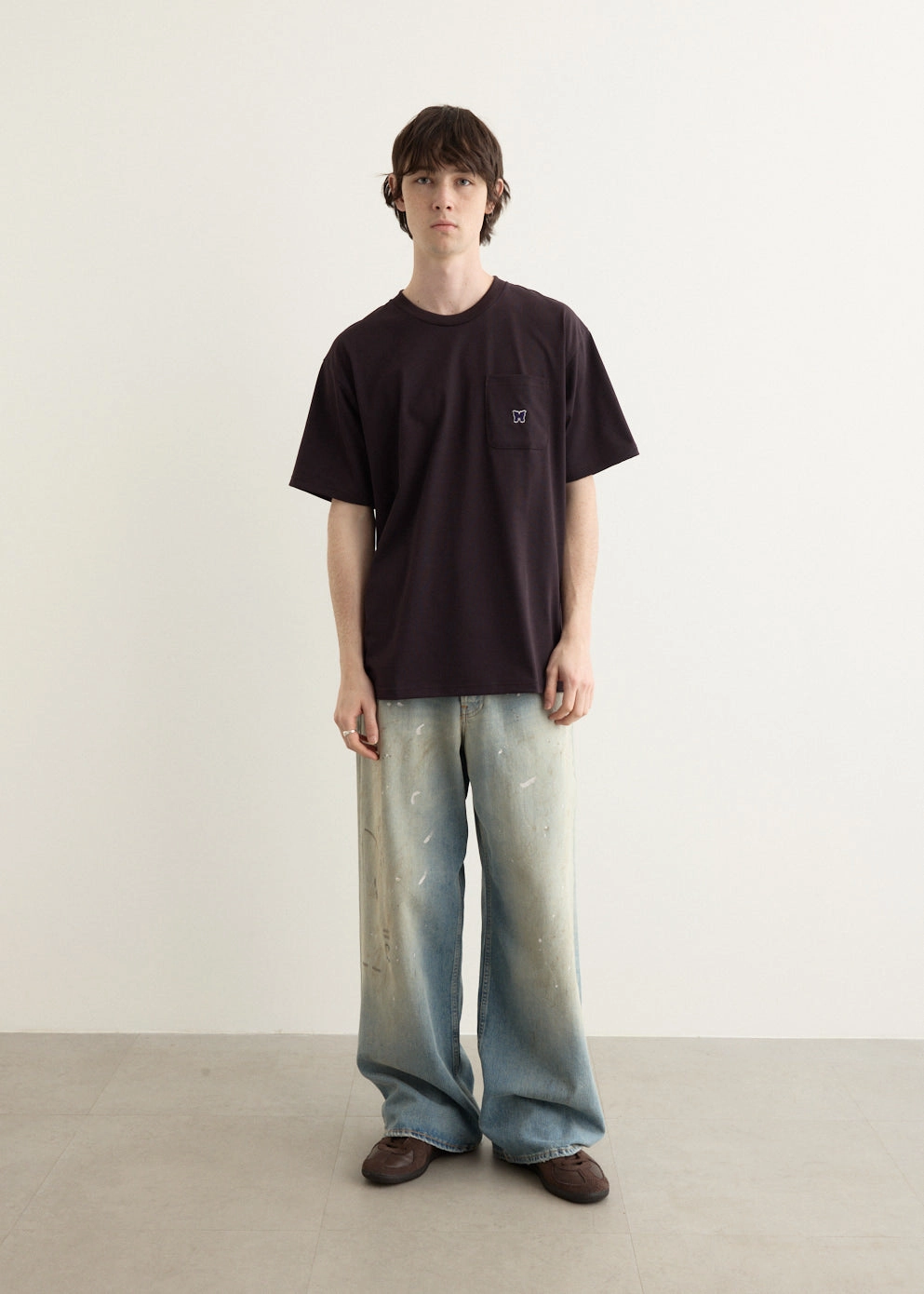 Short Sleeve Crew Neck T-Shirt Sustainable Dye Process Wrinkle Resistant Cloth