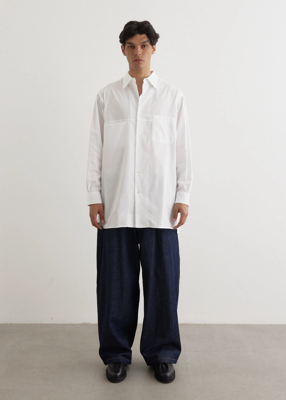 Collar Big Shirt Refined Aesthetic