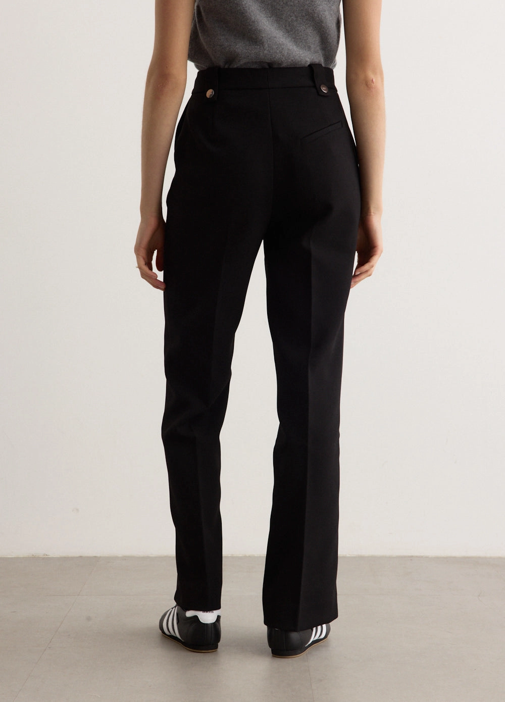 Smart Layering Tapered leg Bonded Crepe Pants