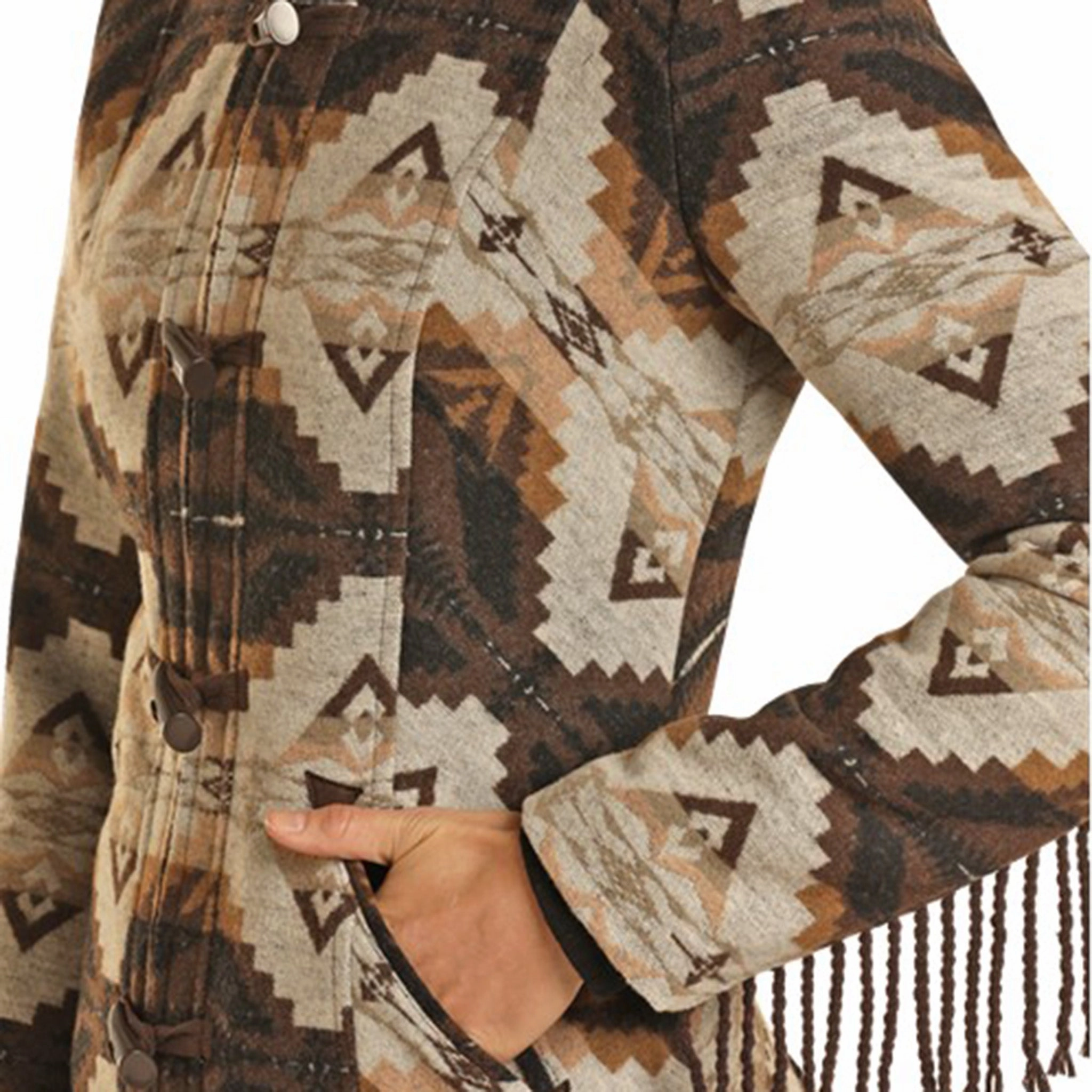 Lightweight insulation Powder River Women's Aztec Wool Coat