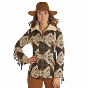 Polarized Sun Protection Powder River Women's Aztec Wool Coat