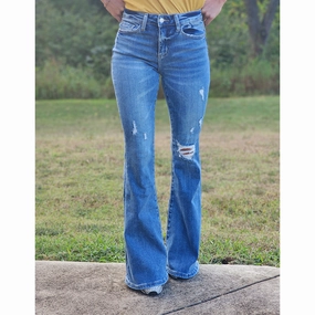 Simple Utility Daily Clothing Vervet Conscious High Rise Long Flair