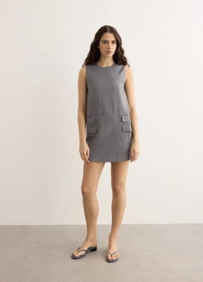 Shine Moment Invisible-Zip Charlie Pocket Dress