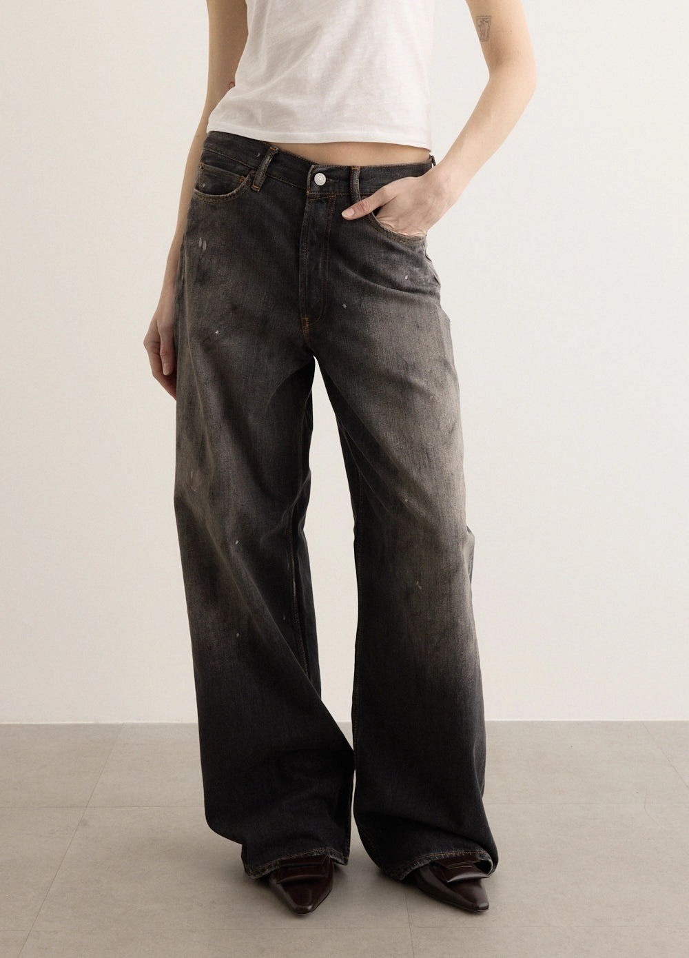 1981 5-Pocket Denim Jeans Subtle Look Casual Friday Elegant Casual