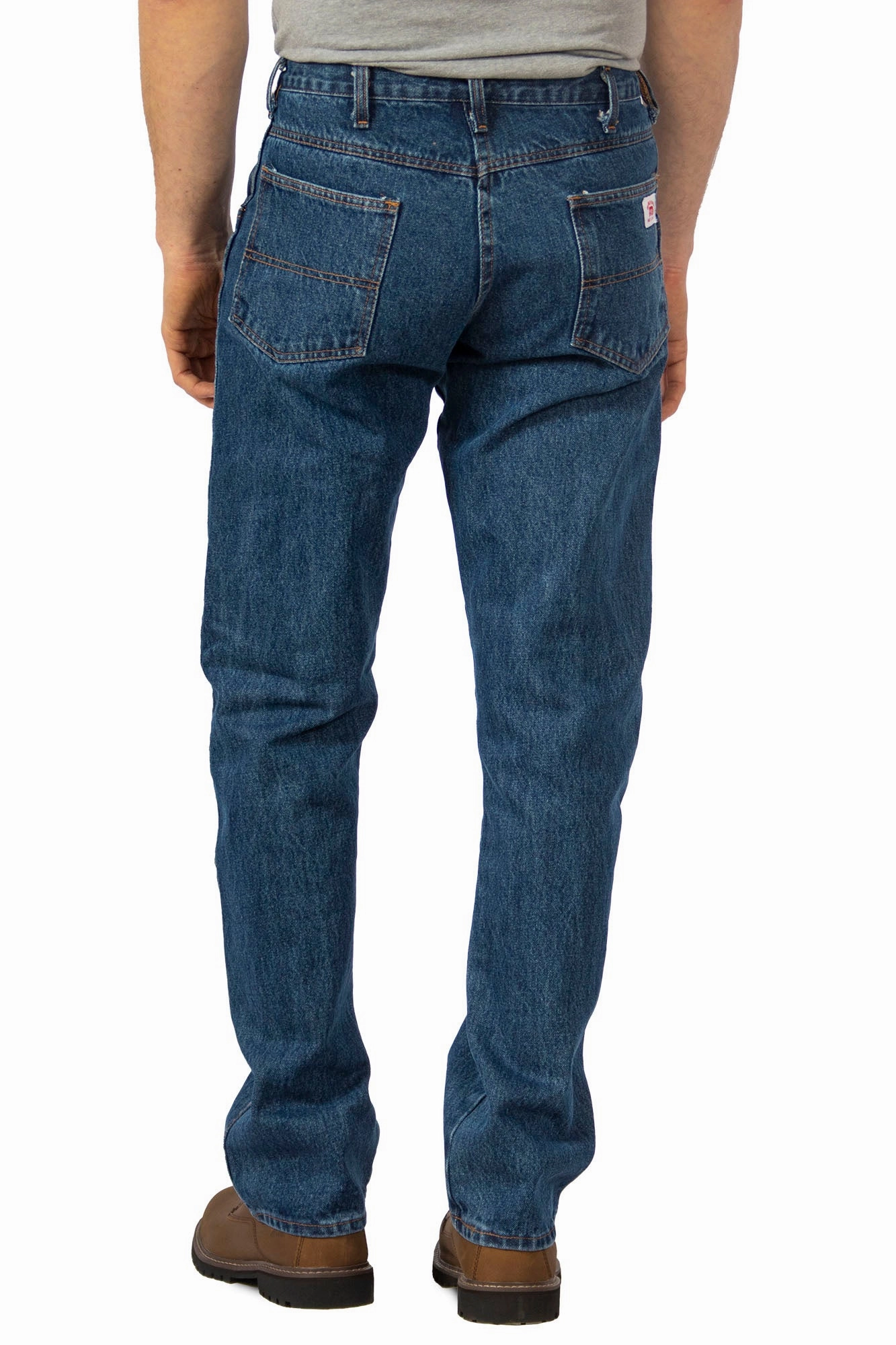#105 Dark Stone Washed REGULAR FIT 5-Pocket Jean - MADE IN USA Vibrant Formal Universal Fit Sizing