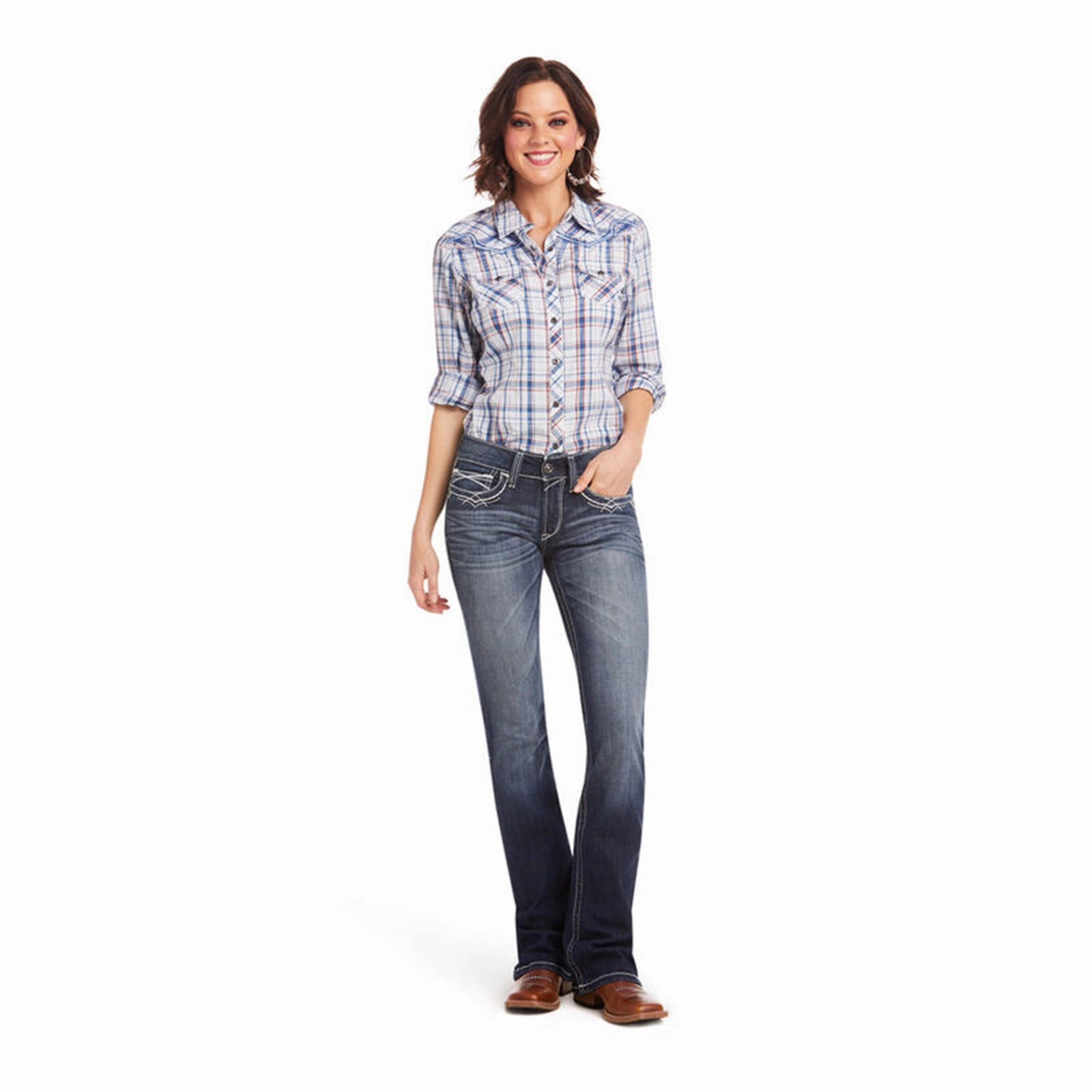Ariat Women's R.E.A.L. Entwined Marine Jean Travel Light
