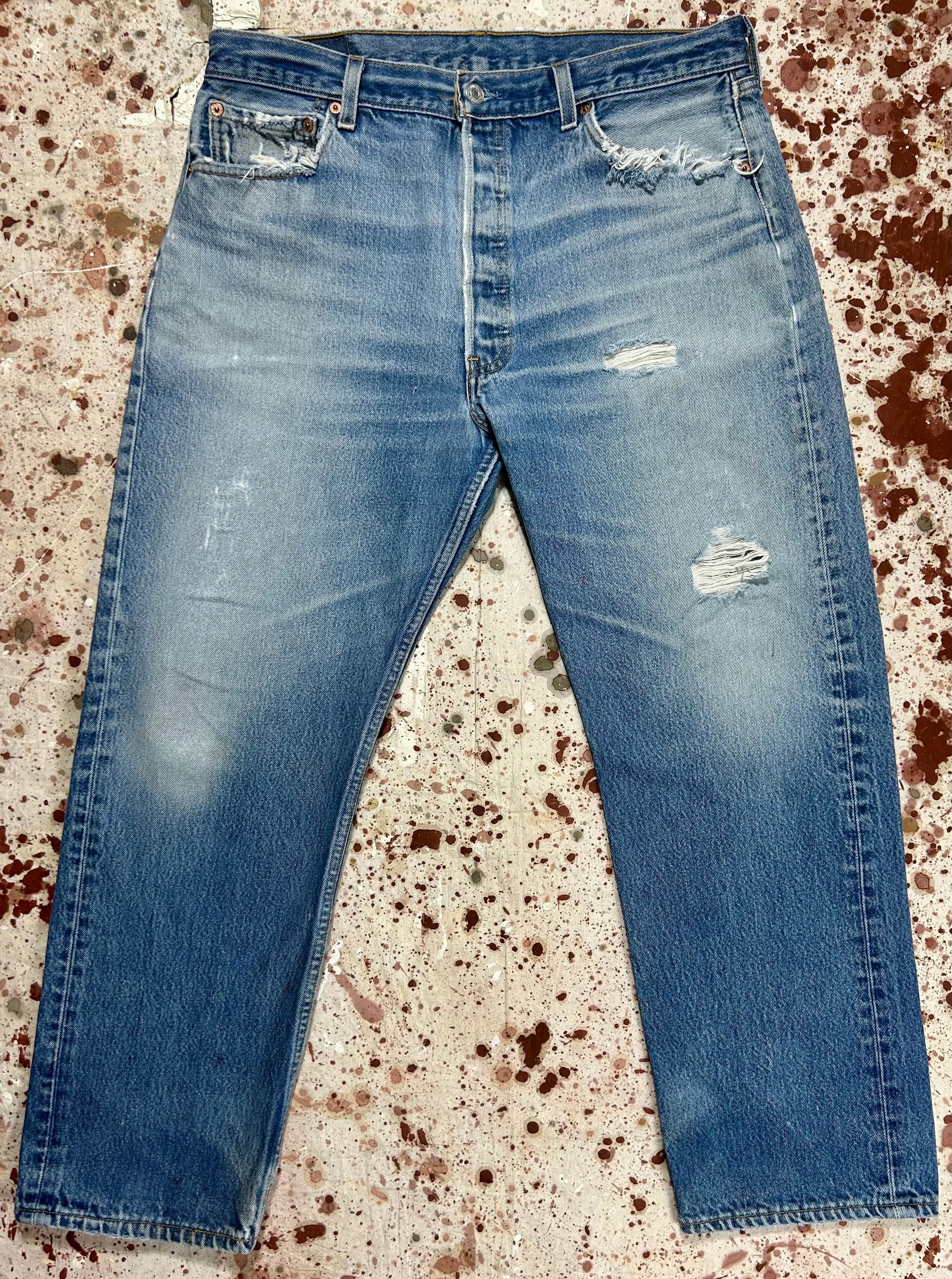 Vintage Premium Wash USA 501xx Levi (JYJ0923-043) Couple Look Smooth