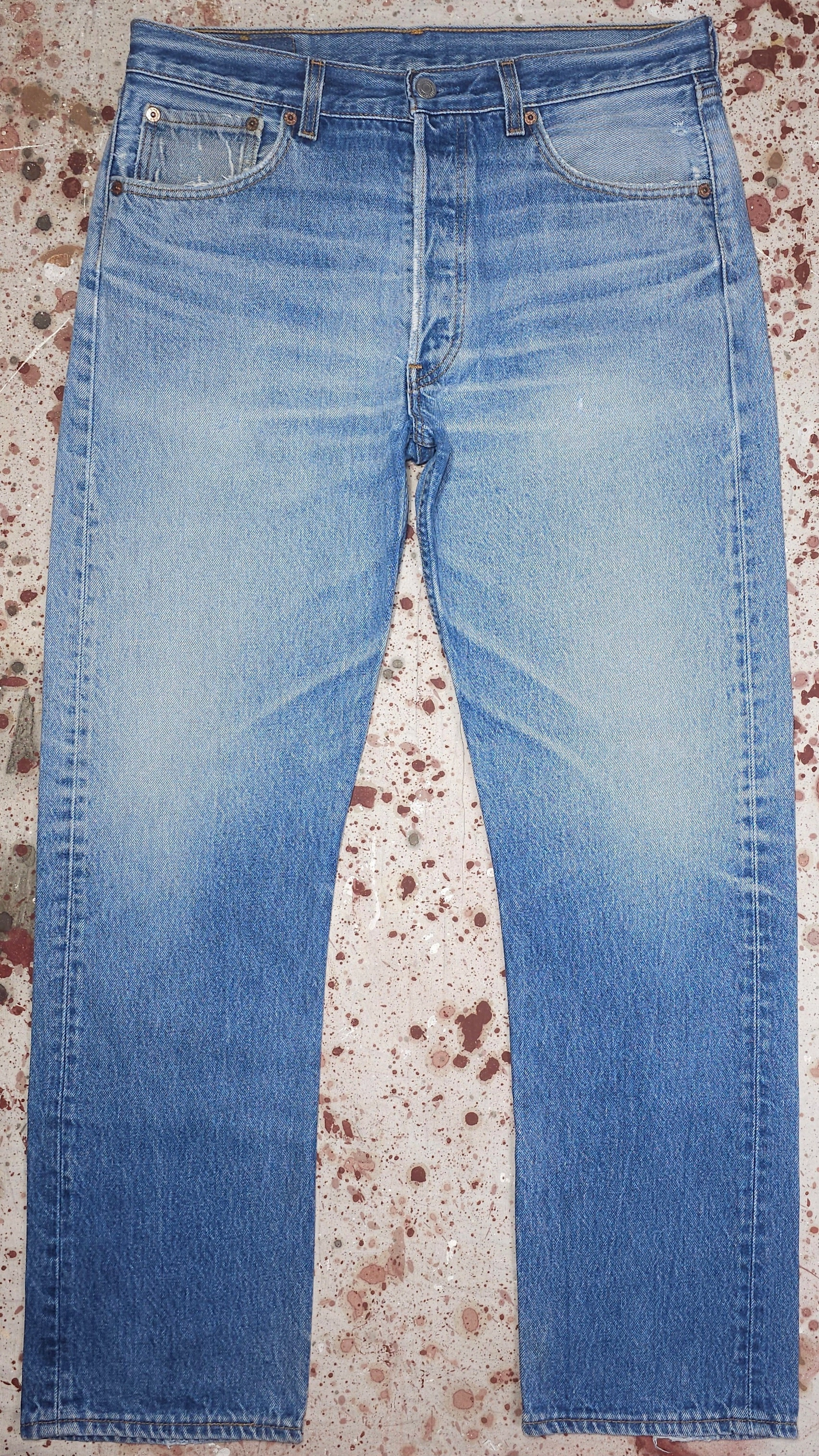 Vintage USA Levi 501 Superwash Denim Jeans(JYJ0325-438) Classic Style Travel Essential