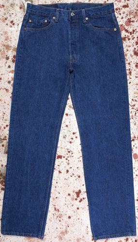 Vintage USA Levi 501 Two Wash Transitional Jeans (JYJ-0152) Permanent Crease Retention