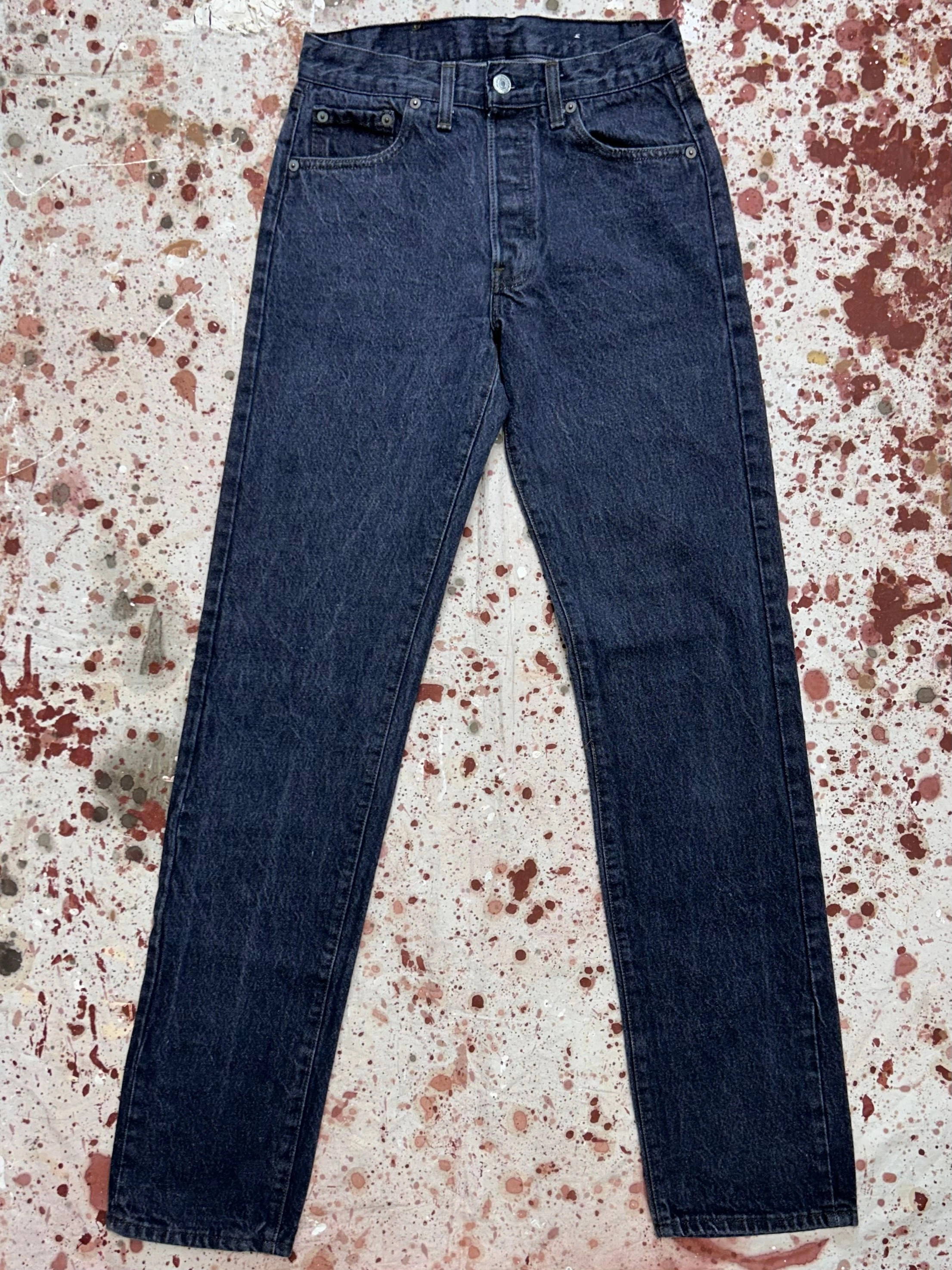 Vintage USA Levi's 501 True Black Denim Jeans (JYJ0924-285) Parent Style Family Style