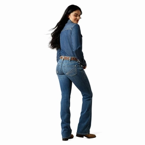 Anti Pilling Technology Easy Fit Design Ariat Women's Mid-Rise Aisha Jeans