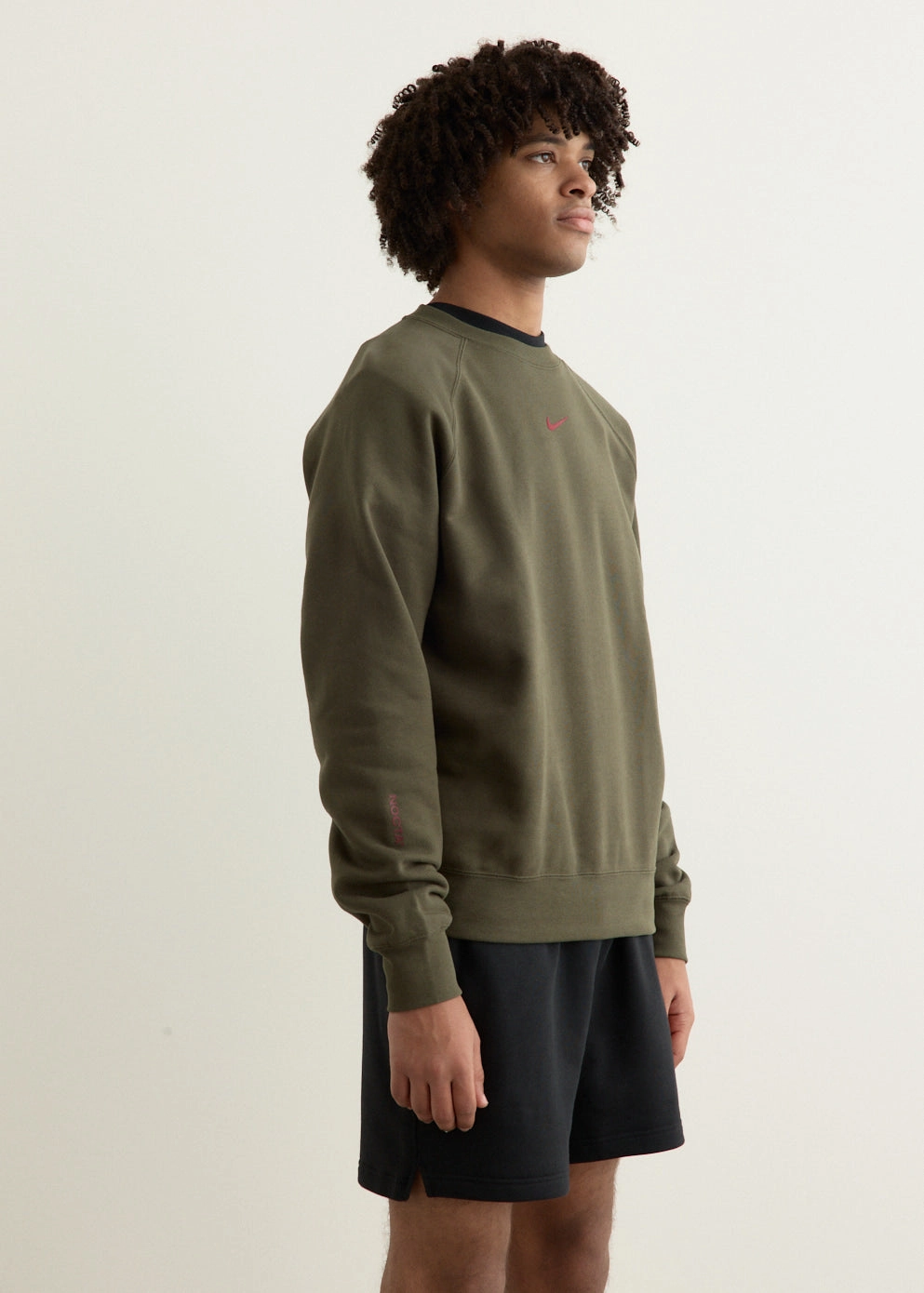 Plush Inner Lining Lightweight Cable Pattern x NOCTA Fleece Crewneck Sweatshirt