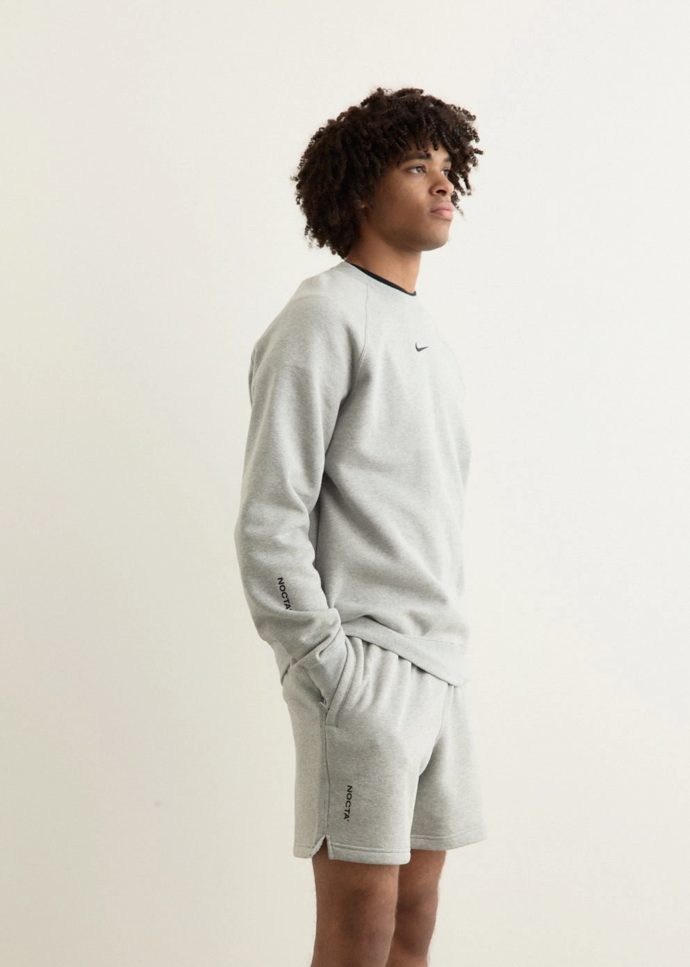 Warm Knit Design Soft and Elegant x NOCTA Fleece Crewneck Sweatshirt