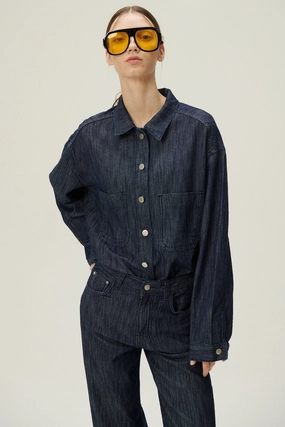 Low Profile Seaming UPFProtection Rylie Pocket Denim Shirt