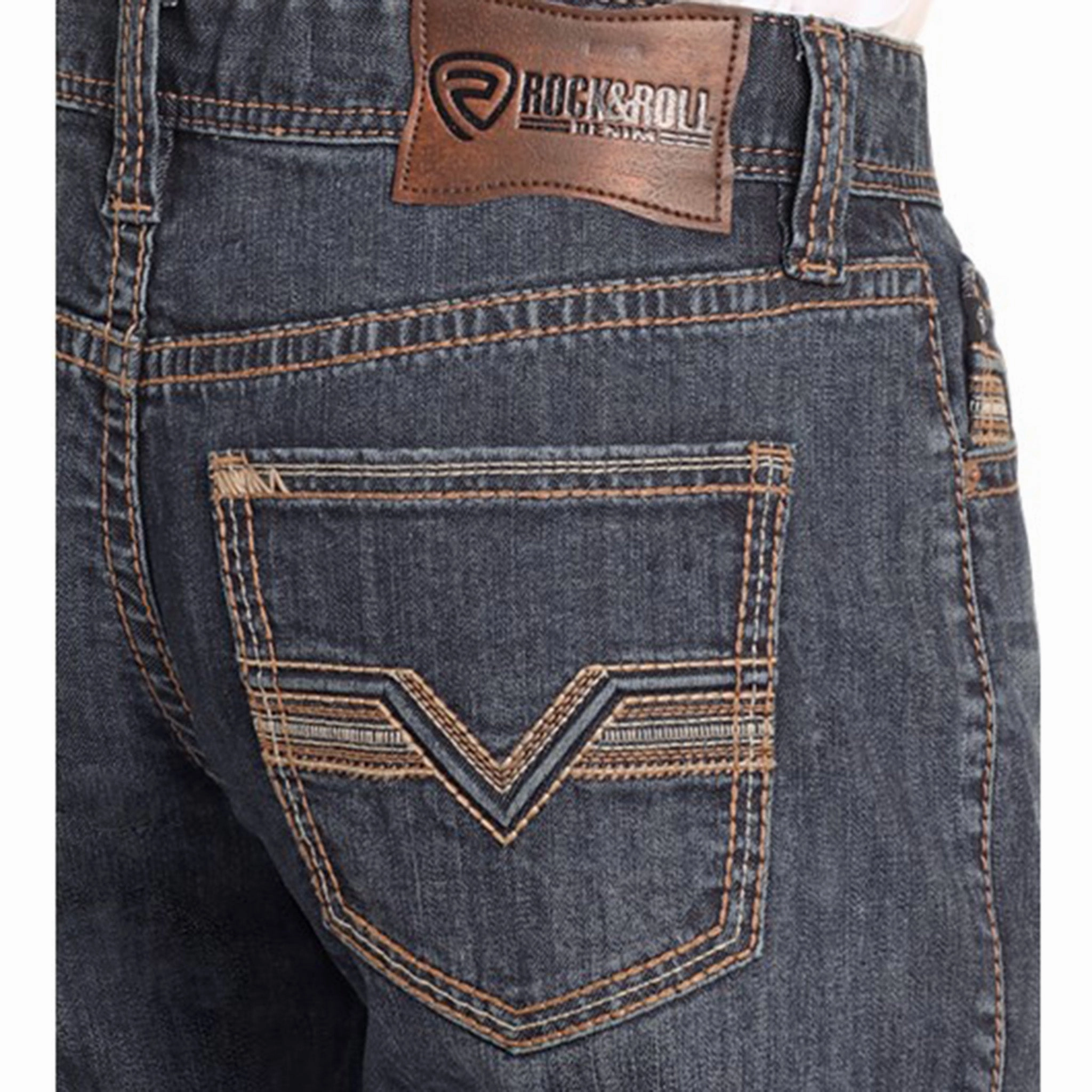 Garment Dyed Technique Rock & Roll Denim Men's Relaxed Fit Jean
