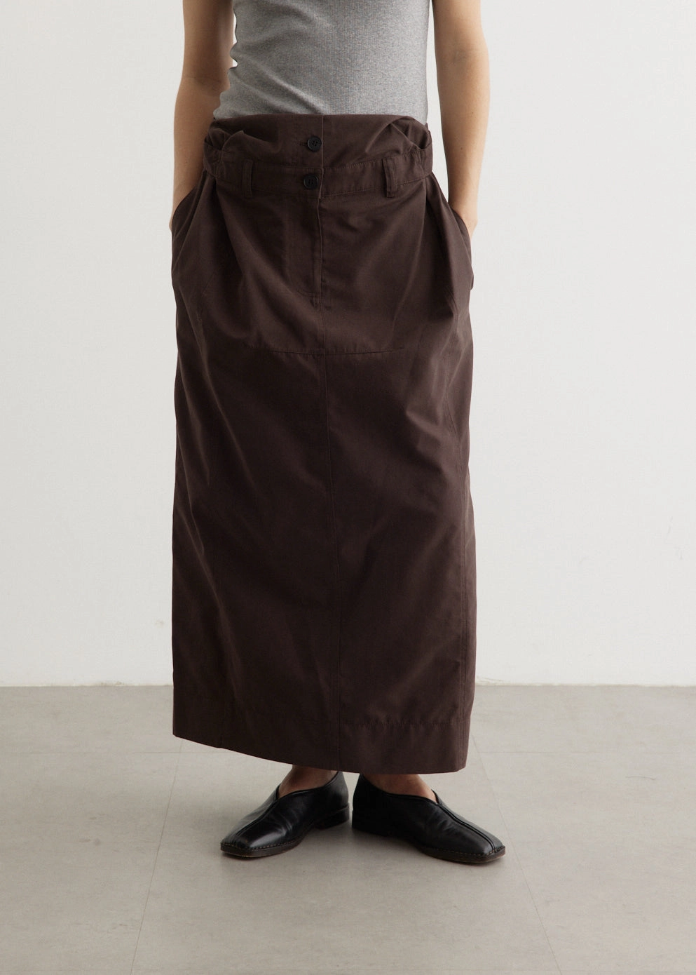 Casual Comfort Double Waist Long Skirt